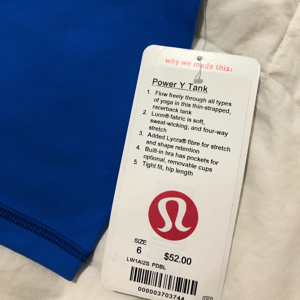 Lululemon power Y Tank